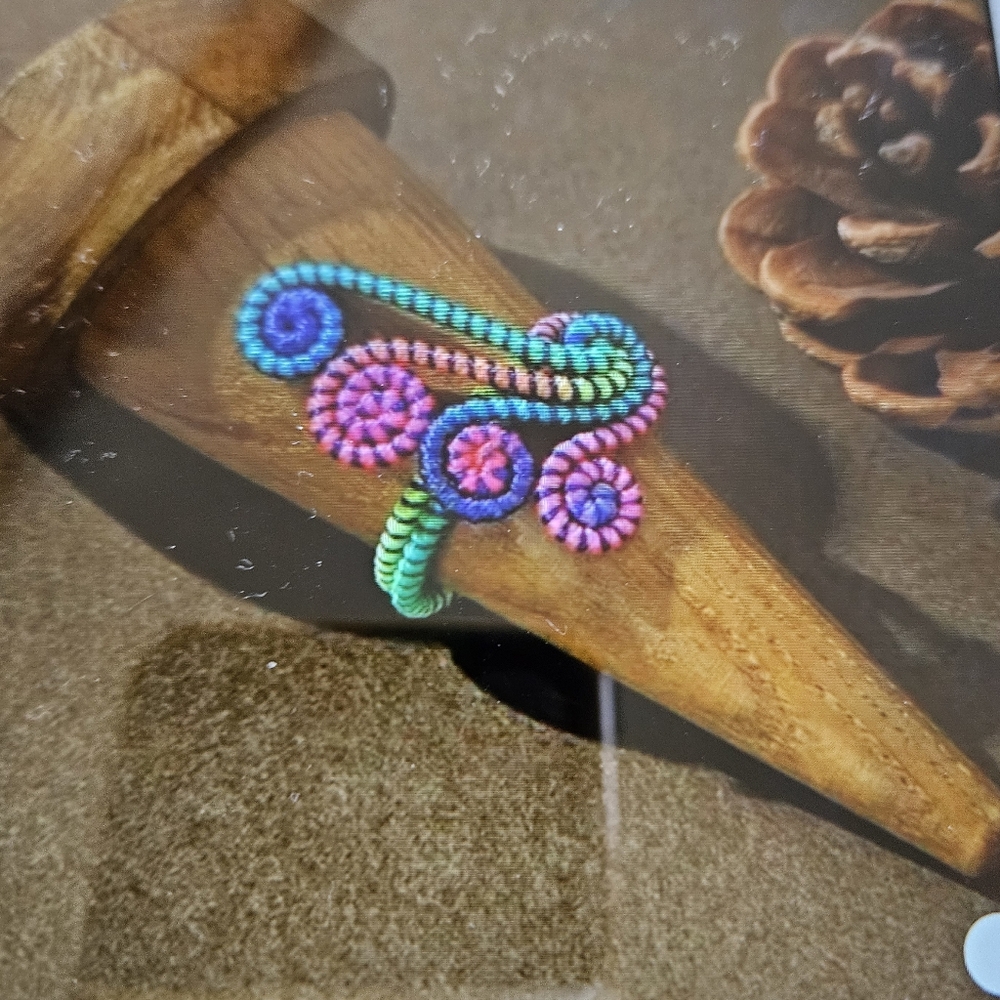 Colorful Spiral Women's Ring